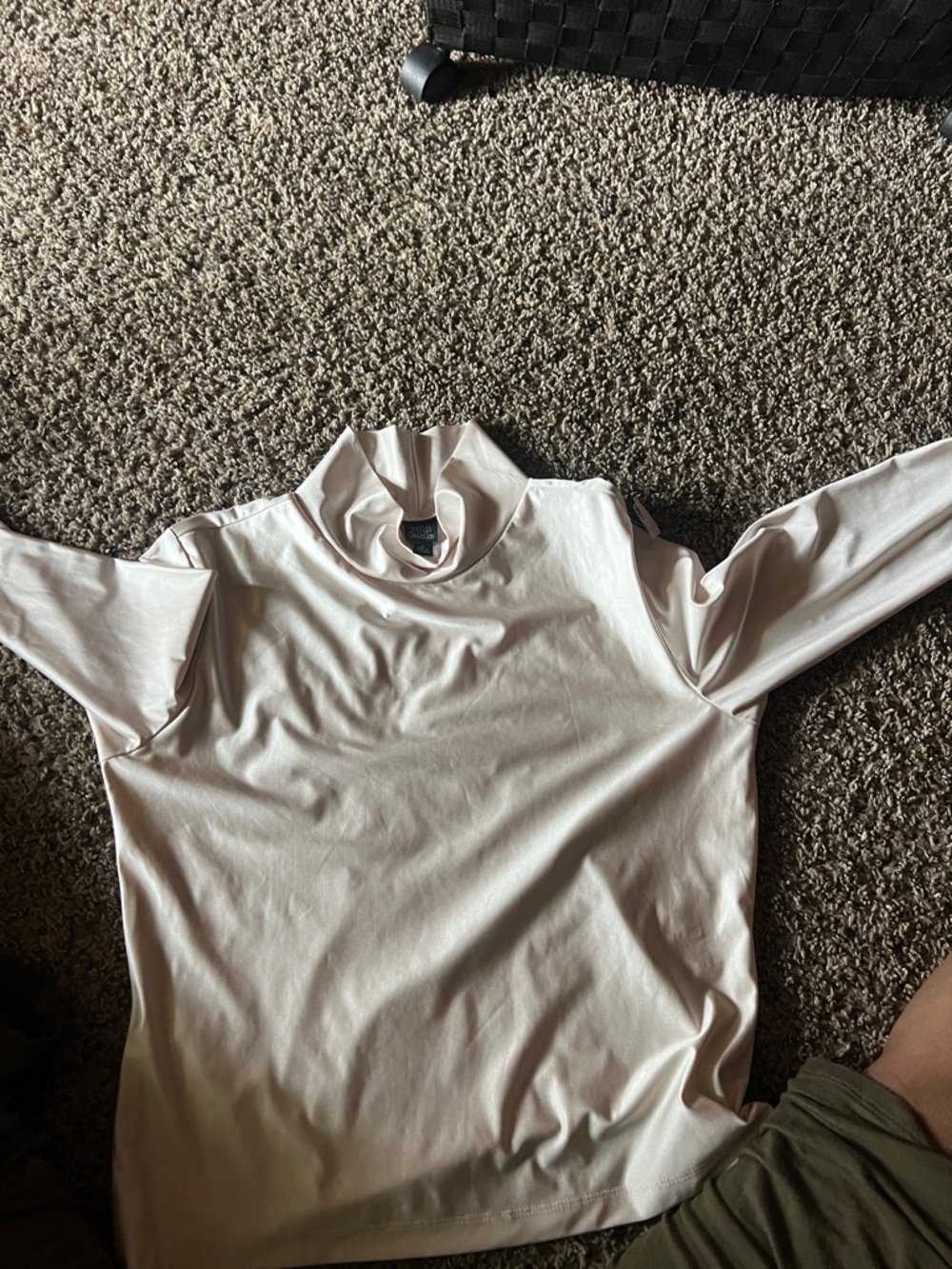 wild fable Cream Mock Neck Long Sleeve Top